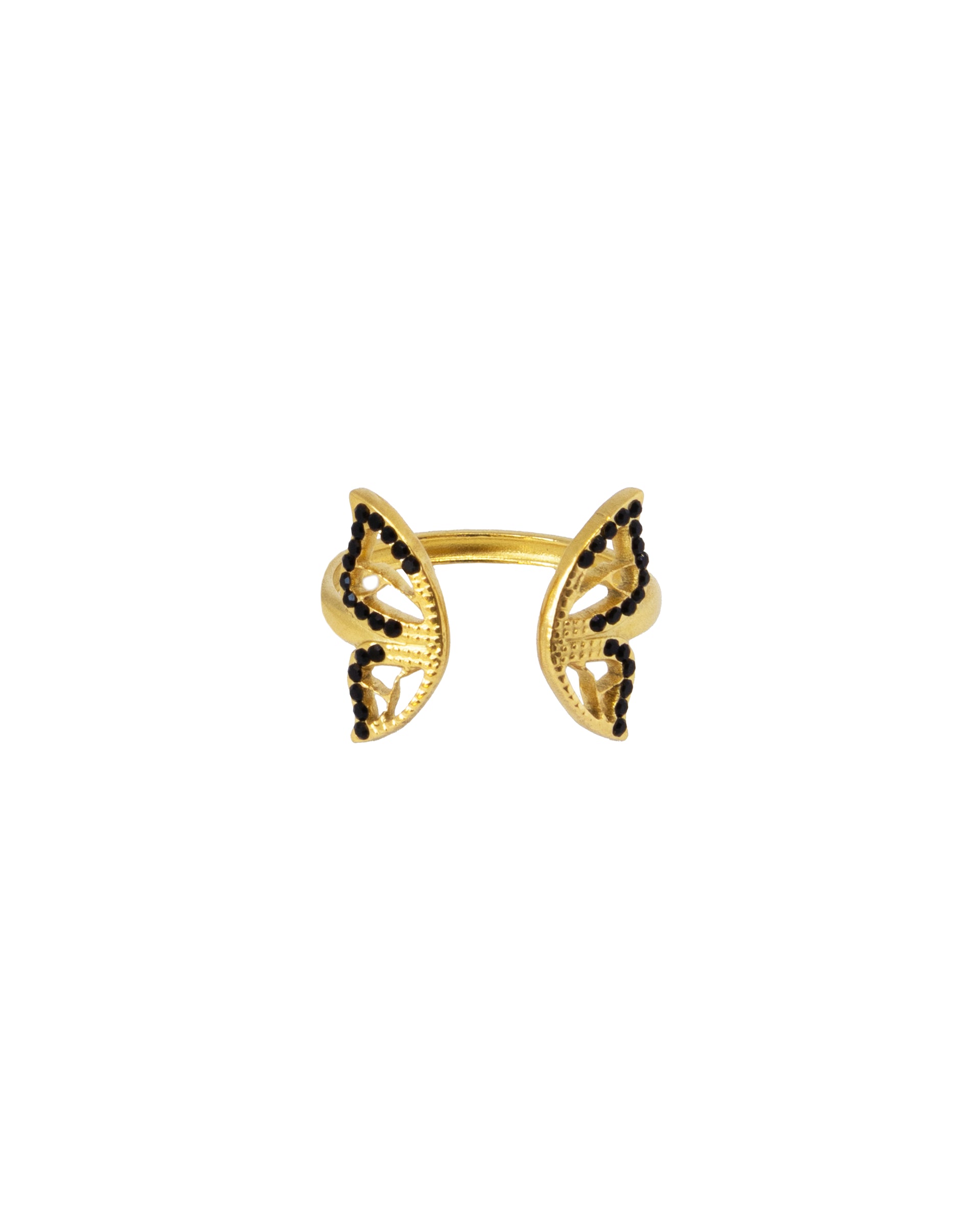 Ring Black Butterfly