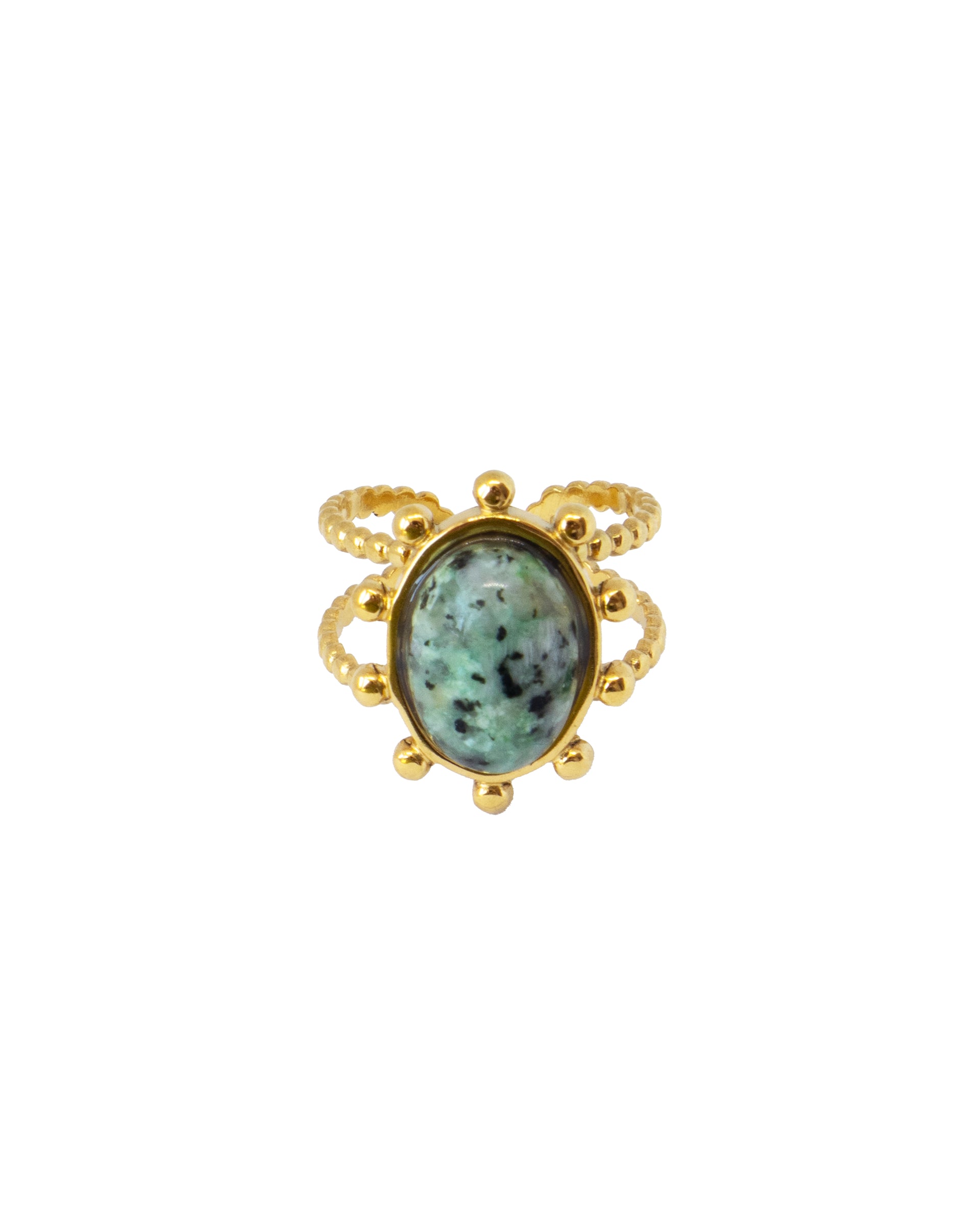 Ring Ibiza Green Gold