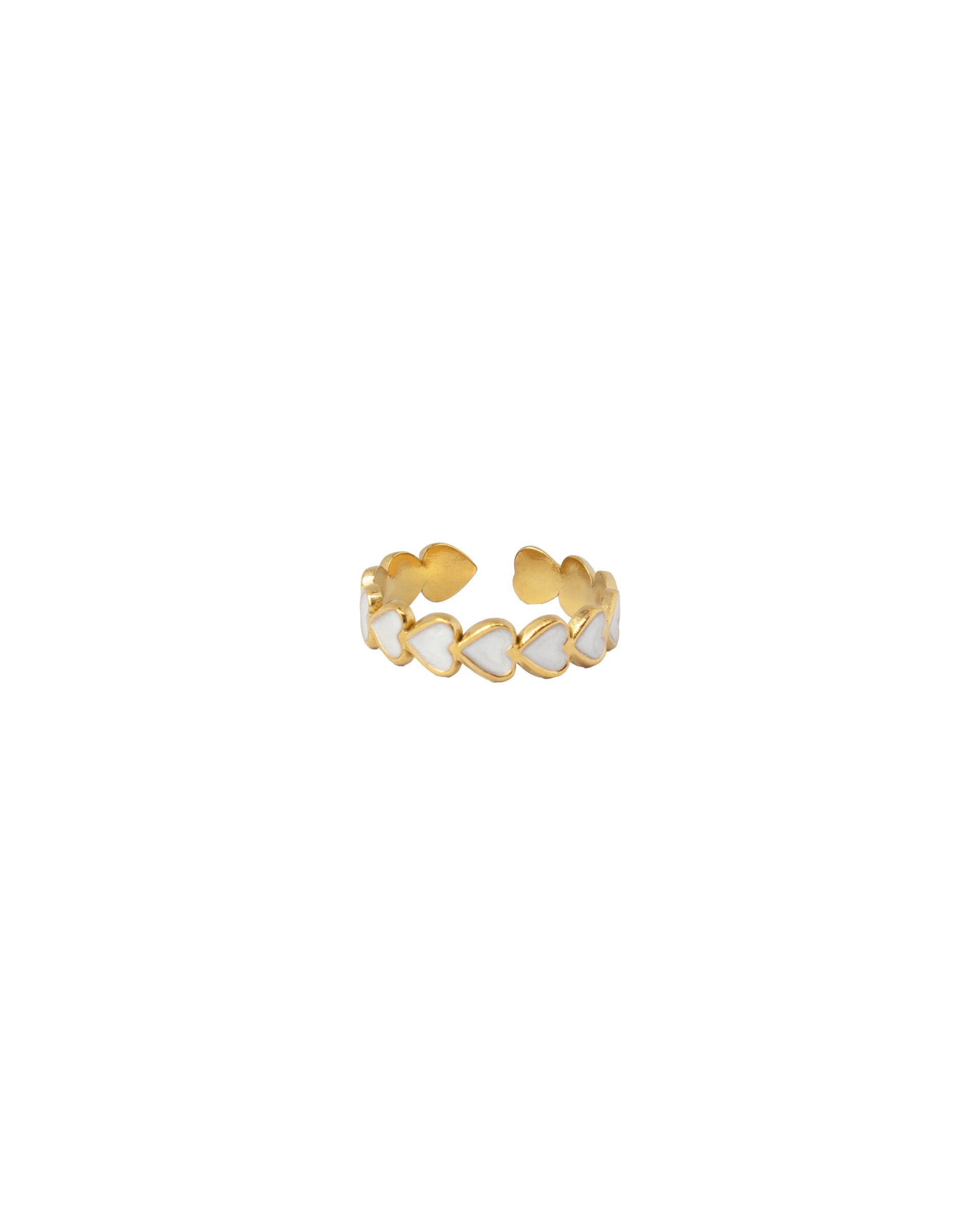 Ring Liora Hearts White