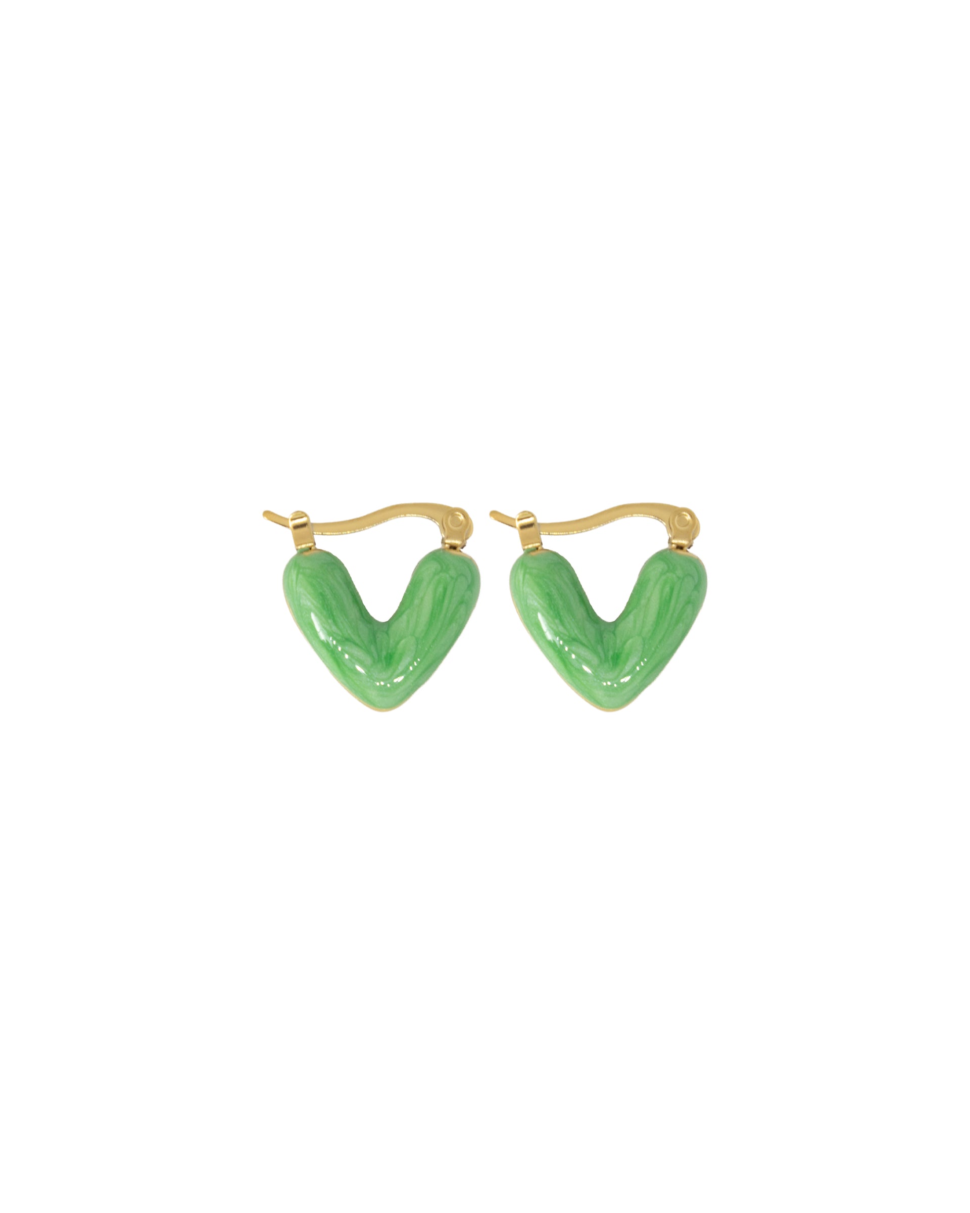 Oorbellen Matcha Heart