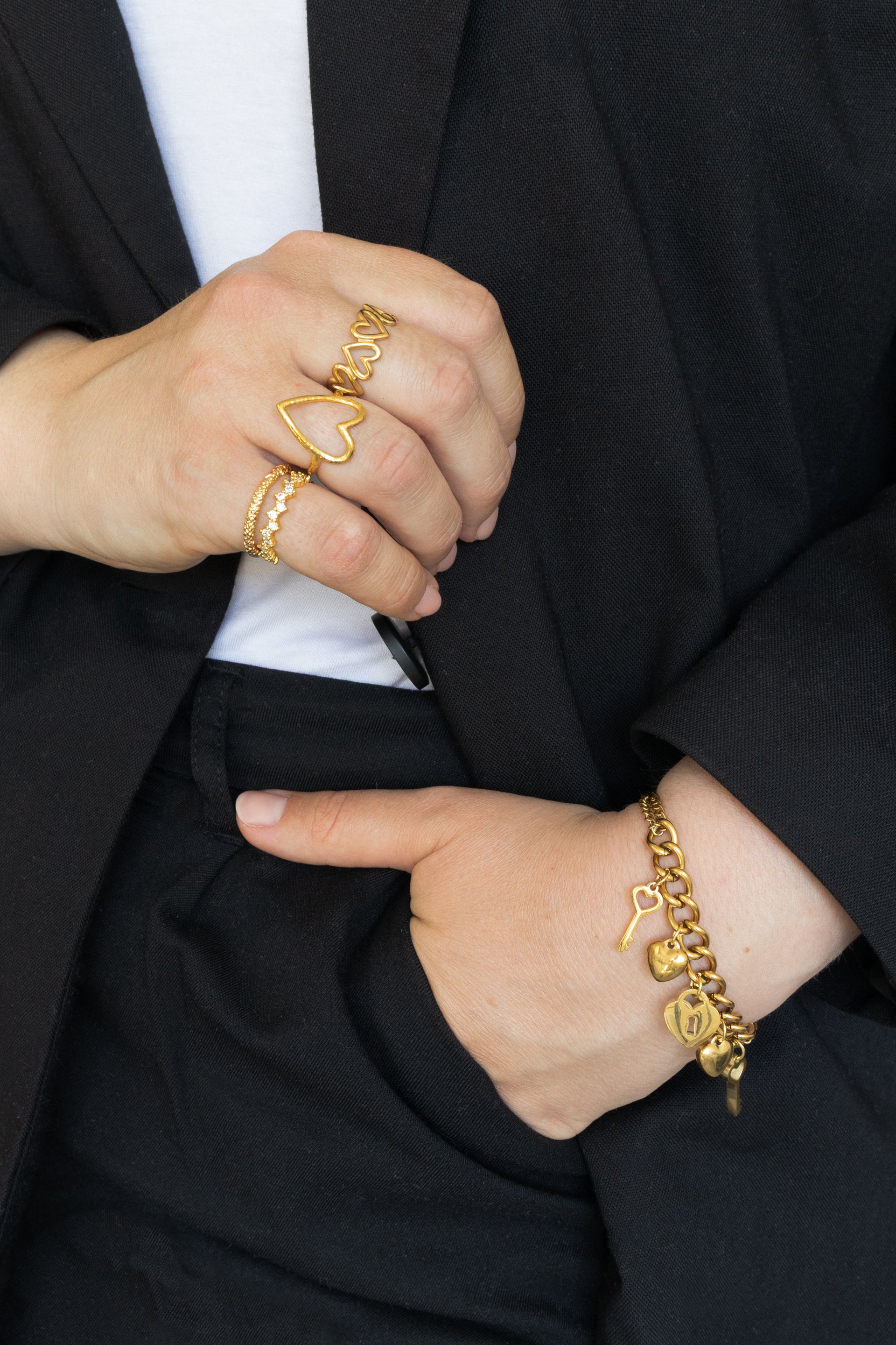 Armband Charms Vintage Gold
